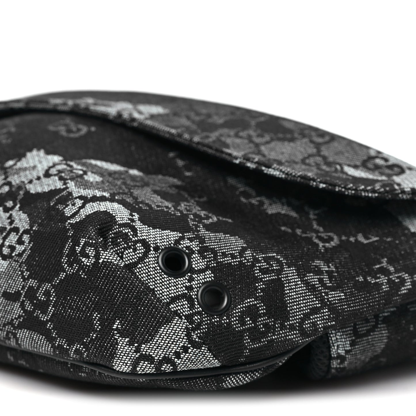 Denim Monogram Web Belt Bag Blue Multicolor