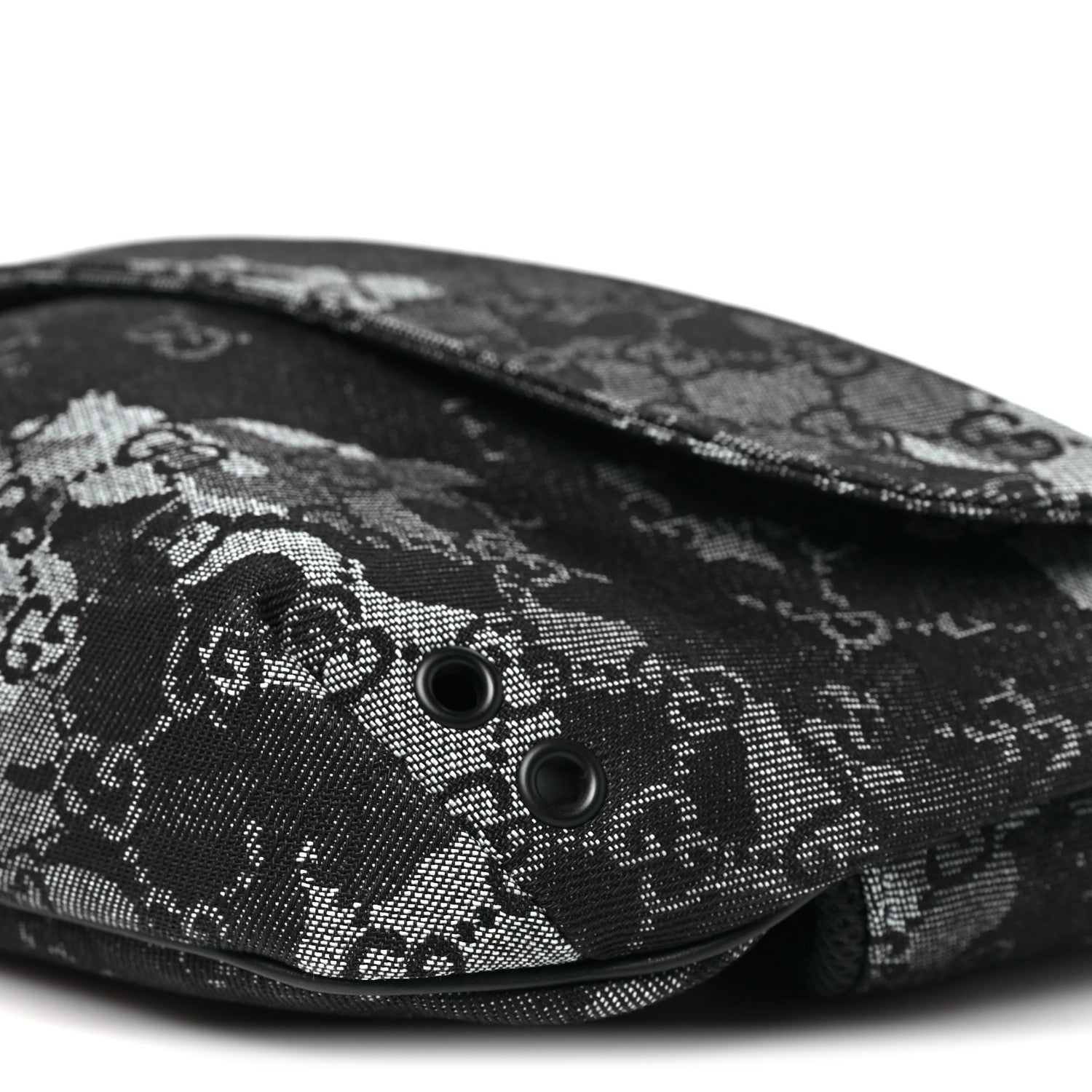 Gucci Denim Monogram Web Belt Bag Blue Multicolor 10 of 10
