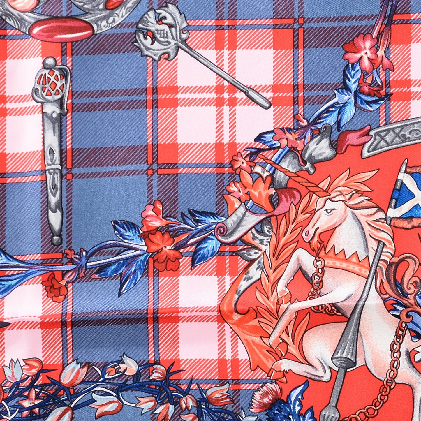 Silk Fleurs D'Ecosse Scarf 90