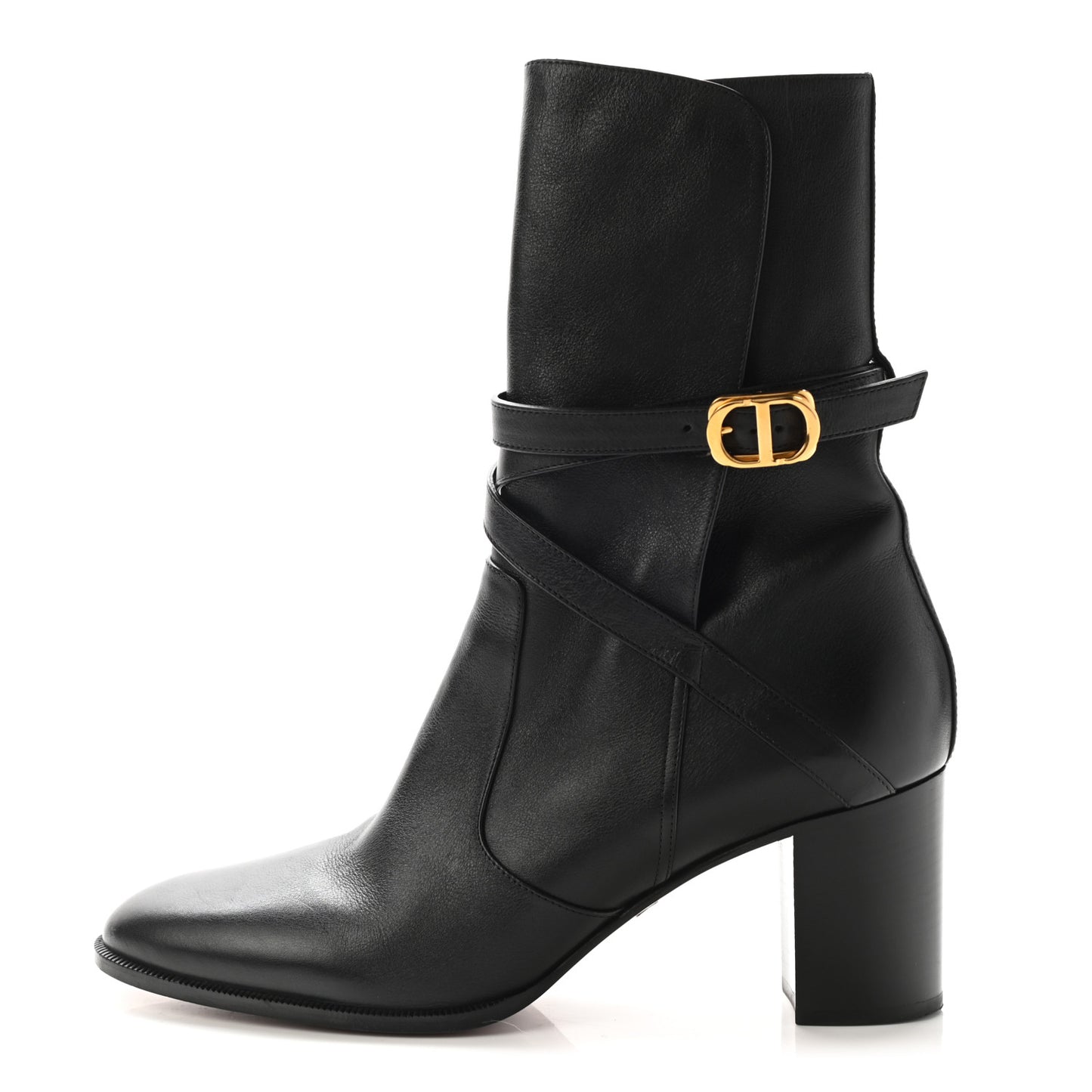 Soft Calfskin Empreinte Ankle Boot 41 Black
