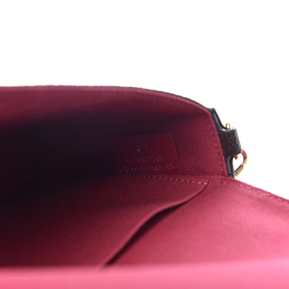 Louis Vuitton Monogram Pochette Felicie Chain Wallet Fuchsia 8 of 9