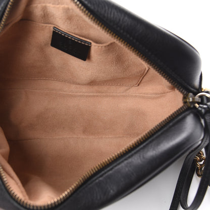 Gucci Calfskin Matelasse Small GG Marmont Chain Shoulder Bag Black 4 of 6