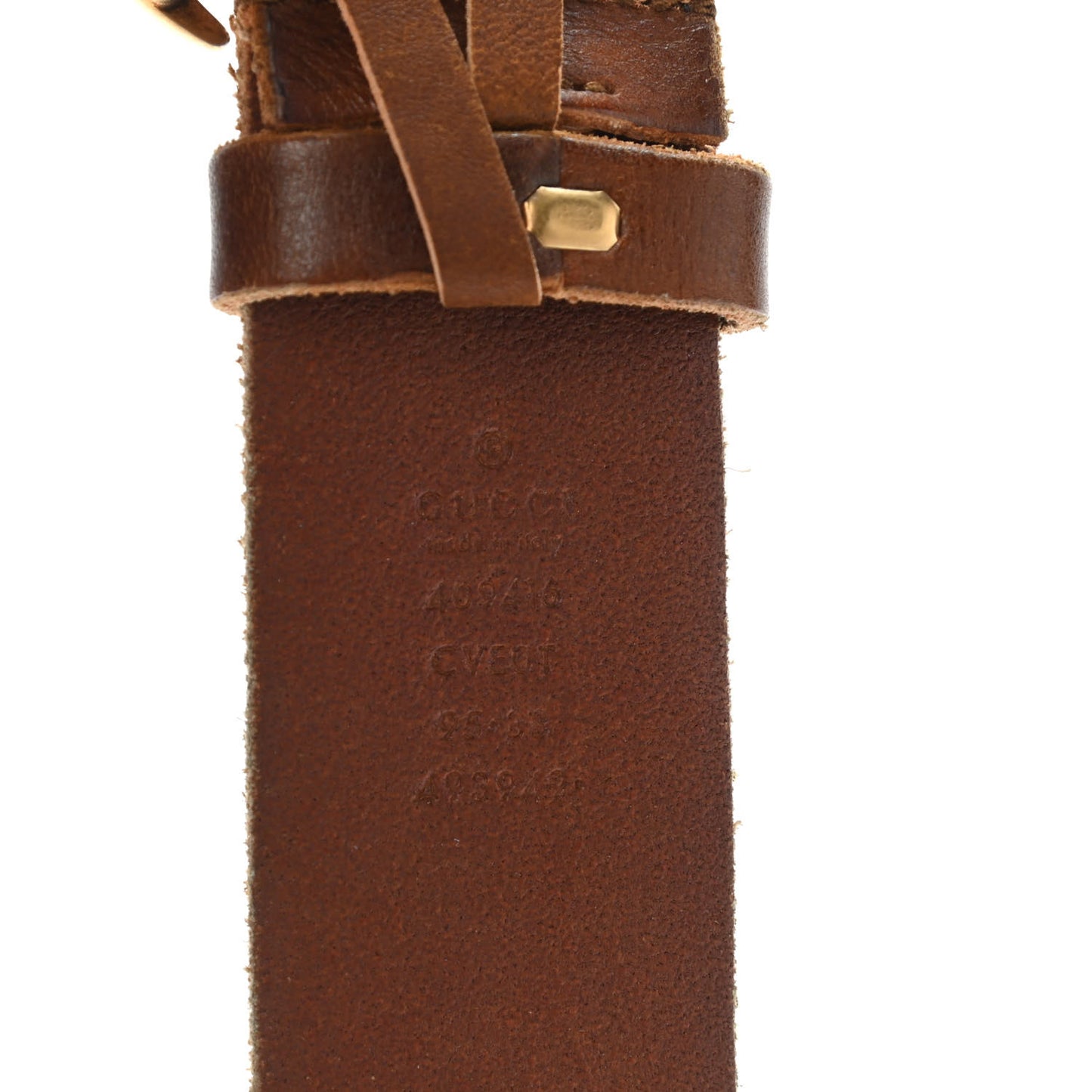 Faded Calfskin Double G 40mm Belt 95 38 Cuir