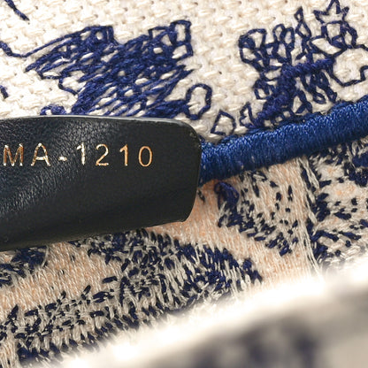 Christian Dior Canvas Embroidered Medium Dioriviera Toile De Jouy Book Tote White 7 of 11