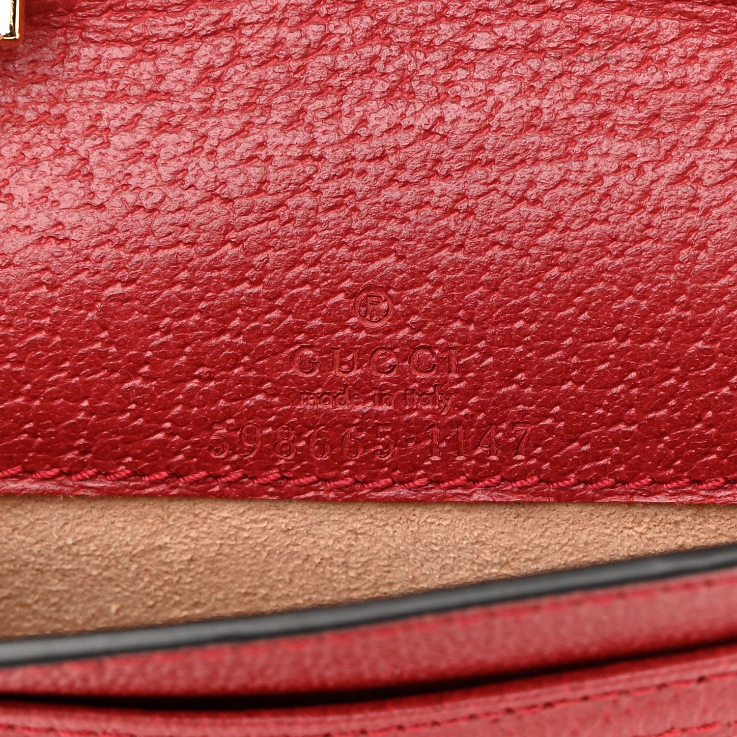 Gucci GG Supreme Monogram Flora Ophidia Phone Case Crossbody Red 6 of 12