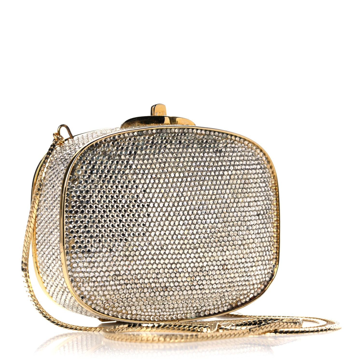 Judith Leiber Swarovski Crystal Floral Miniaudiere Clutch 3 of 21