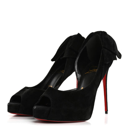Christian Louboutin Suede Rabakate 100 Pumps 36 Black 4 of 12