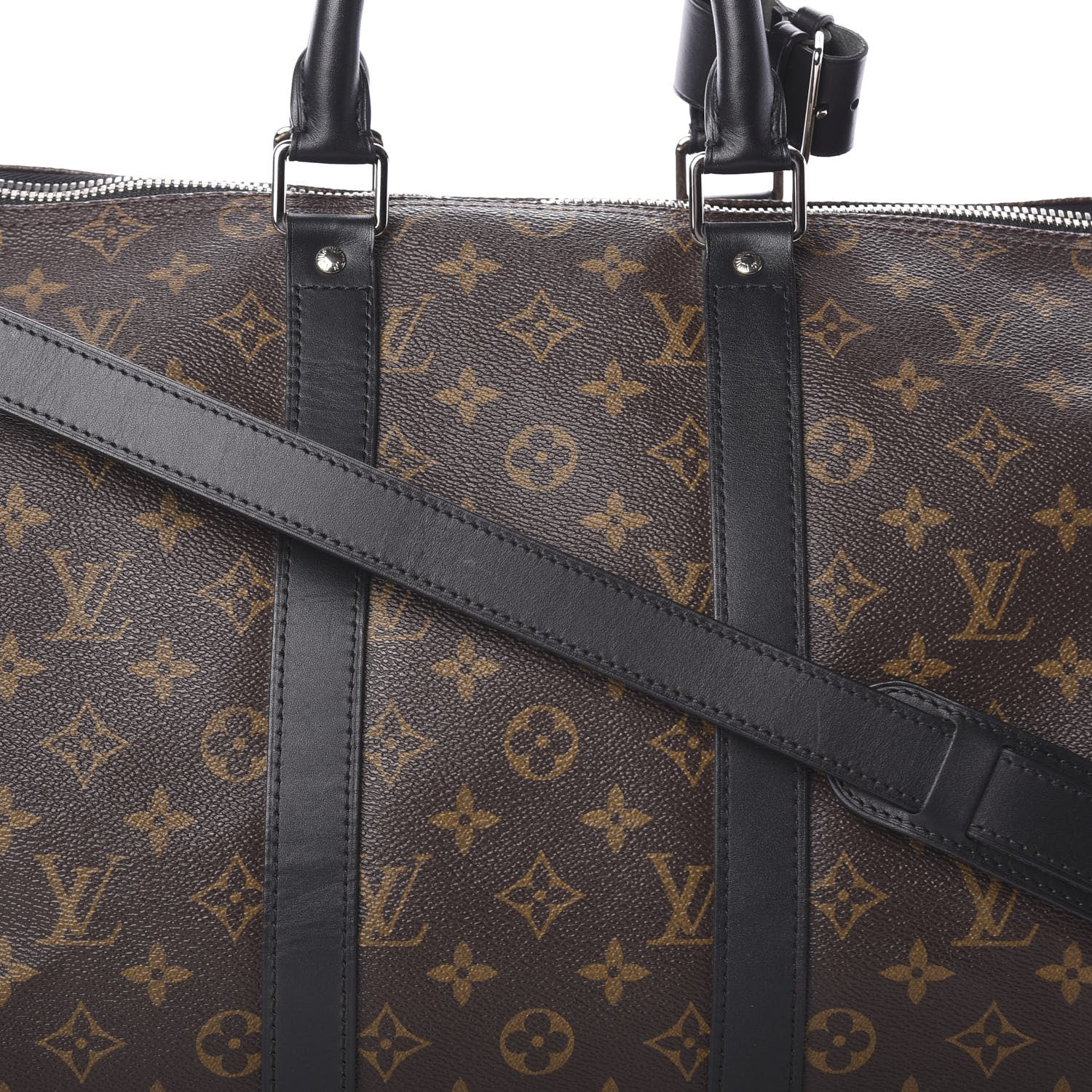 Louis Vuitton Monogram Macassar Keepall Bandouliere 45 6 of 8