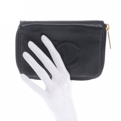 Chanel Caviar Zip Around Wallet Black 2 of 8
