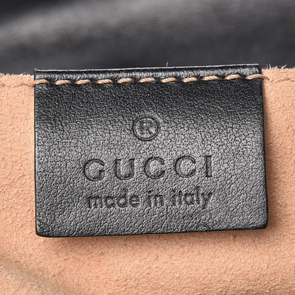 Gucci Calfskin Matelasse Mini GG Marmont Shoulder Bag Black 5 of 6