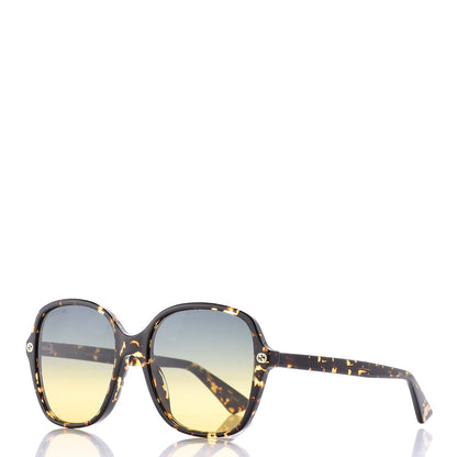 Gucci Acetate Rounded Square GG0092S Sunglasses Havana 1 of 9