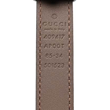 Gucci Calfskin Double G 20mm Belt 85 34 Porcelain Rose 3 of 5