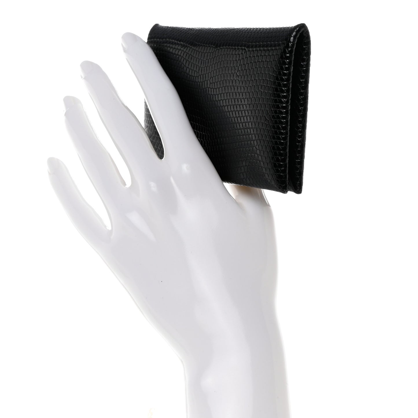 Lizard Calvi Card Case Black