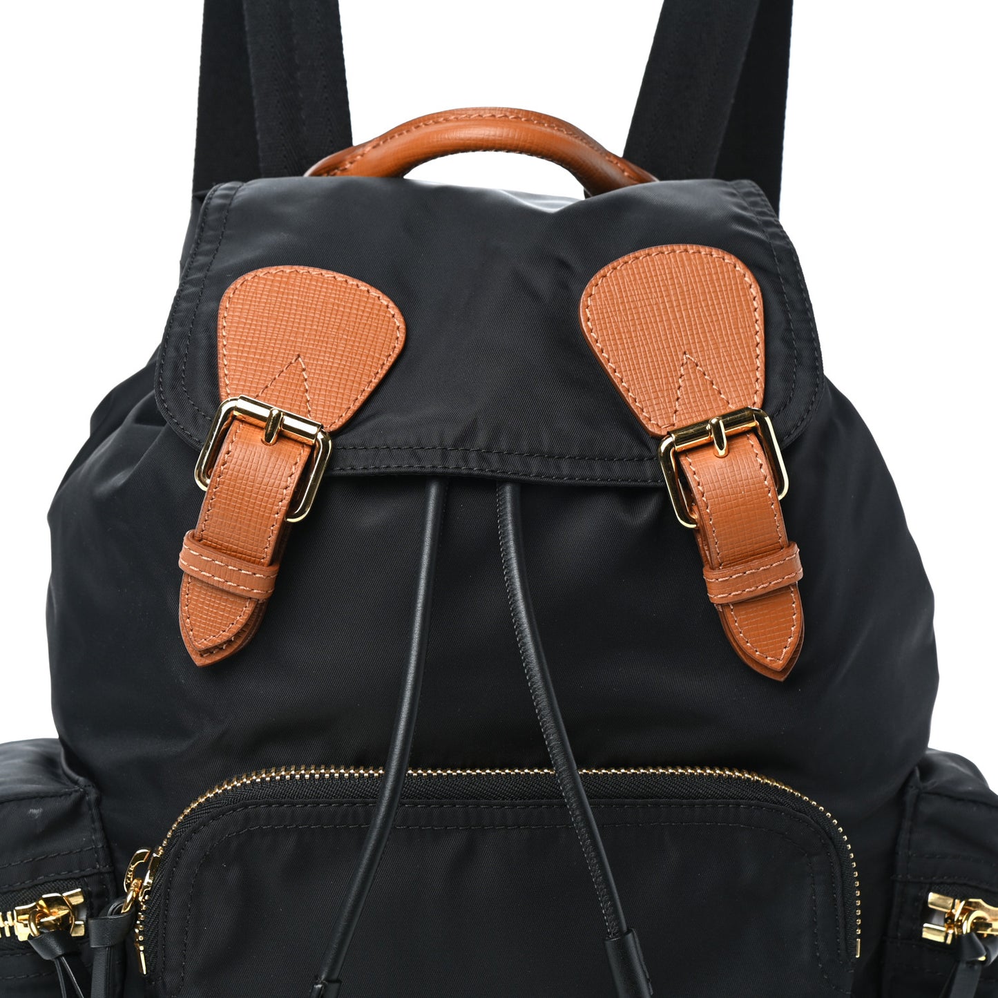 Nylon Medium Rucksack Backpack Black