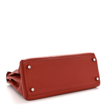 Hermes Taurillon Clemence Kelly Retourne 28  Brique 4 of 14
