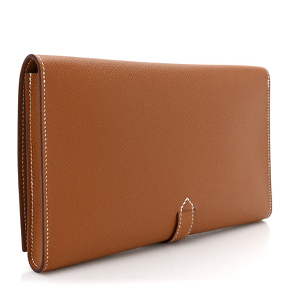Hermes Epsom New H Passant Toutenmain Wallet Gold 3 of 7