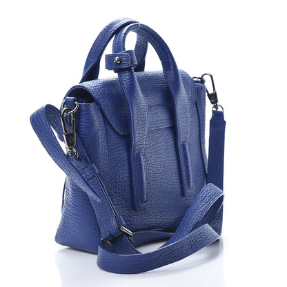 3.1 Phillip Lim 3.1 Textured Calfskin Mini Pashli Satchel Cobalt 3 of 14