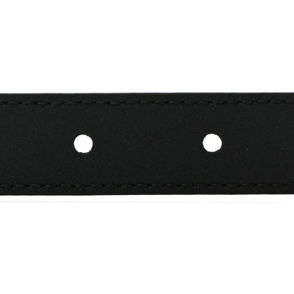 Gucci Moon Calfskin Pearl Double G 20mm Belt 100 40 Black Cream 4 of 6