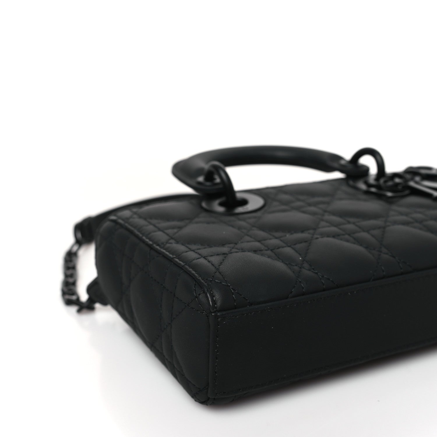 Christian Dior Ultra Matte Calfskin Cannage Small Lady D-Joy Black 7 of 9