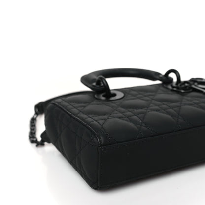 Christian Dior Ultra Matte Calfskin Cannage Small Lady D-Joy Black 7 of 9