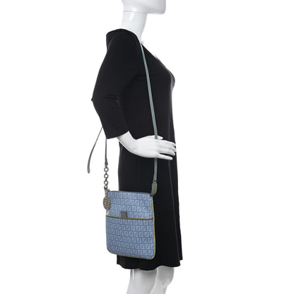 Fendi Zucchino Patent Small Forever Crossbody Celeste Grigio Lunai Multicolor 2 of 17