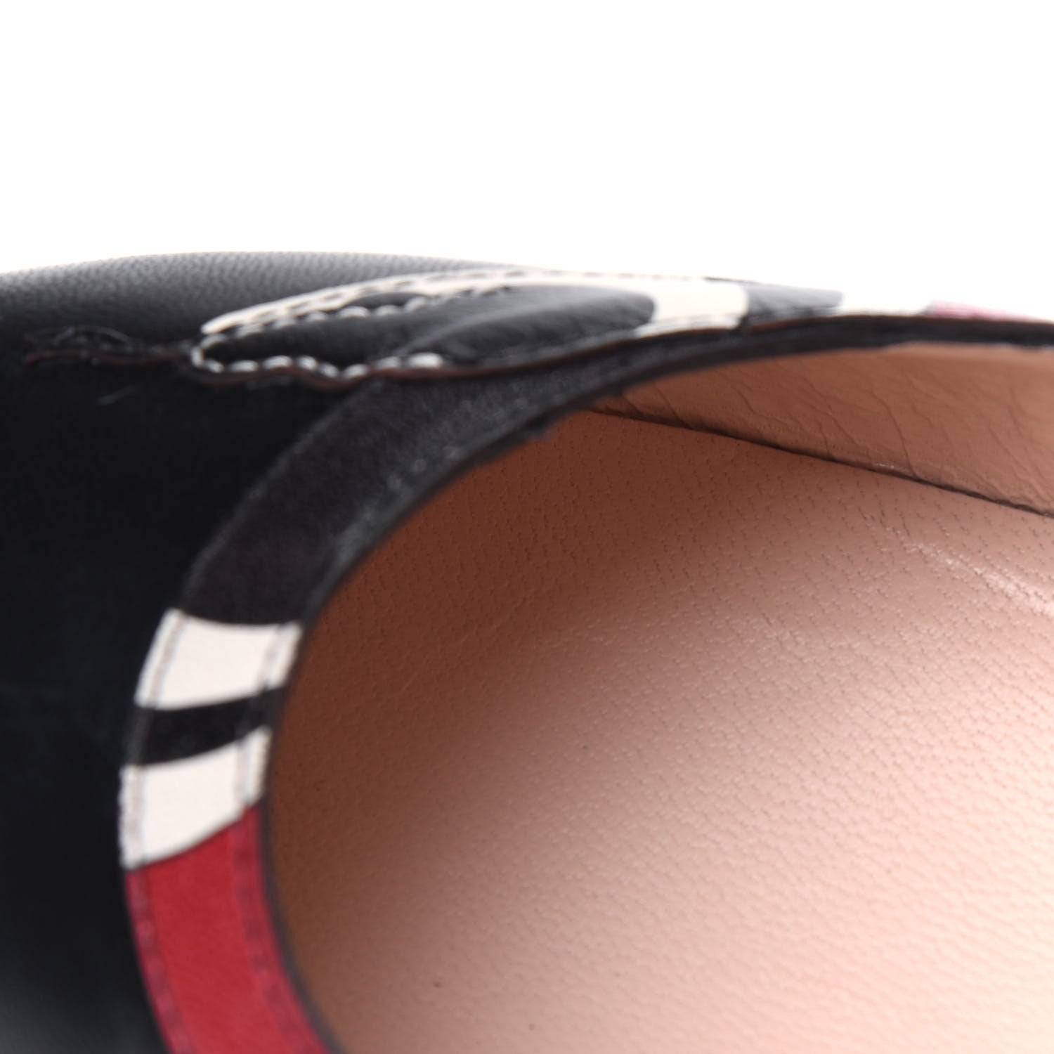Gucci Malaga Kid Kingsnake Pumps 39.5 Black 10 of 16