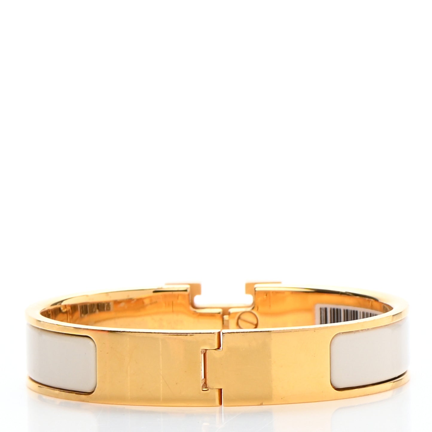 Enamel Narrow Clic Clac H Bracelet Panacotta