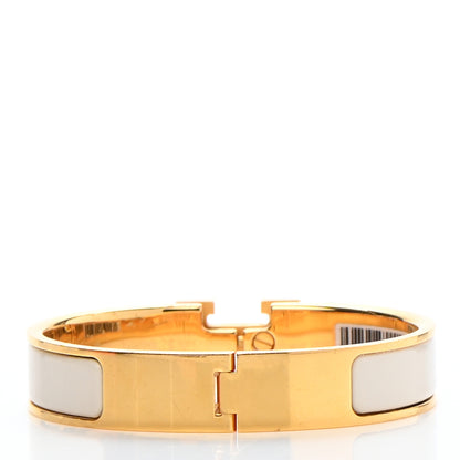 Hermes Enamel Narrow Clic Clac H Bracelet Panacotta 3 of 5
