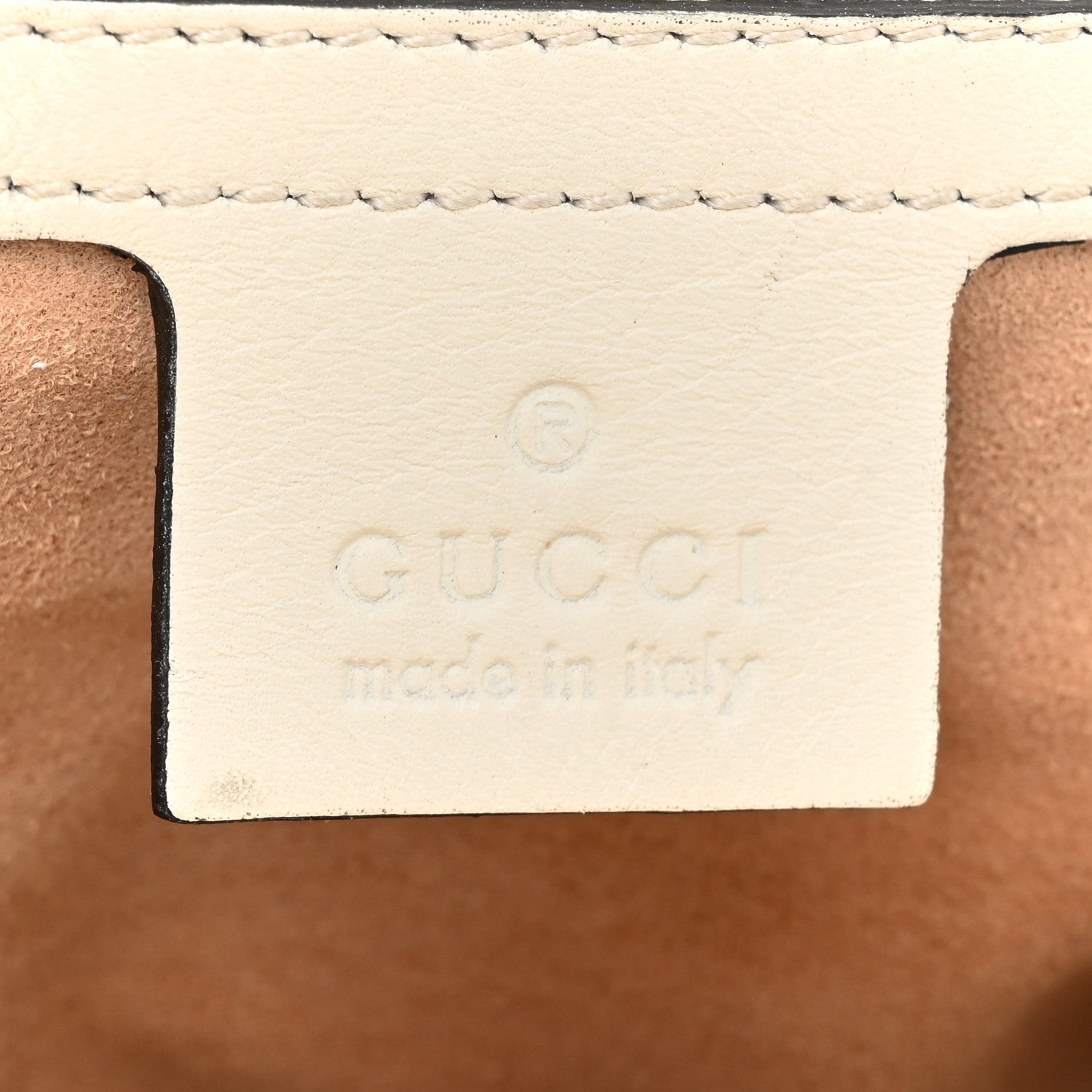 Gucci Calfskin Matelasse Studded Medium GG Marmont Shoulder Bag White 6 of 19