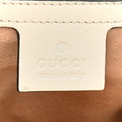 Gucci Calfskin Matelasse Studded Medium GG Marmont Shoulder Bag White 6 of 19