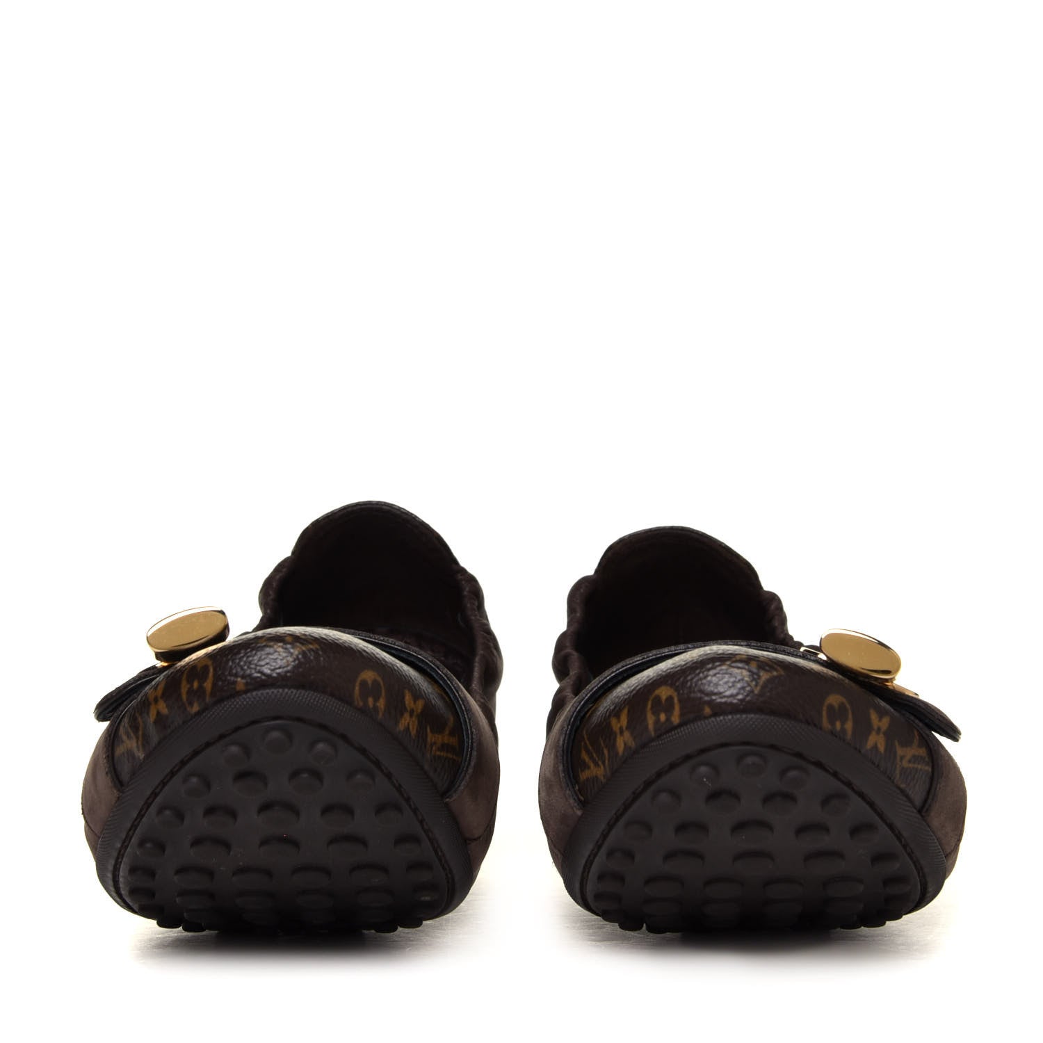 Louis Vuitton Iridescent Calfskin Monogram Lucky Ballerina Flats 41 Brown 8 of 14