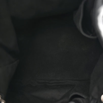Chanel Calfskin Drawstring CC Bucket Bag Black 5 of 14