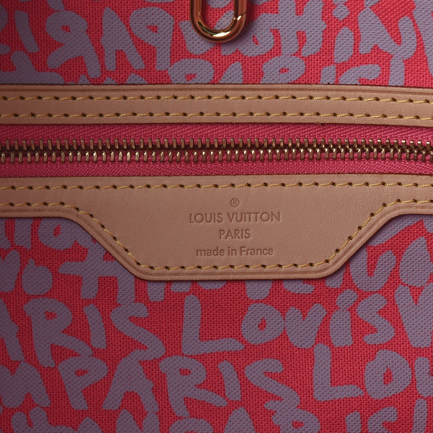 Louis Vuitton Monogram Graffiti Neverfull GM Fuchsia 7 of 9