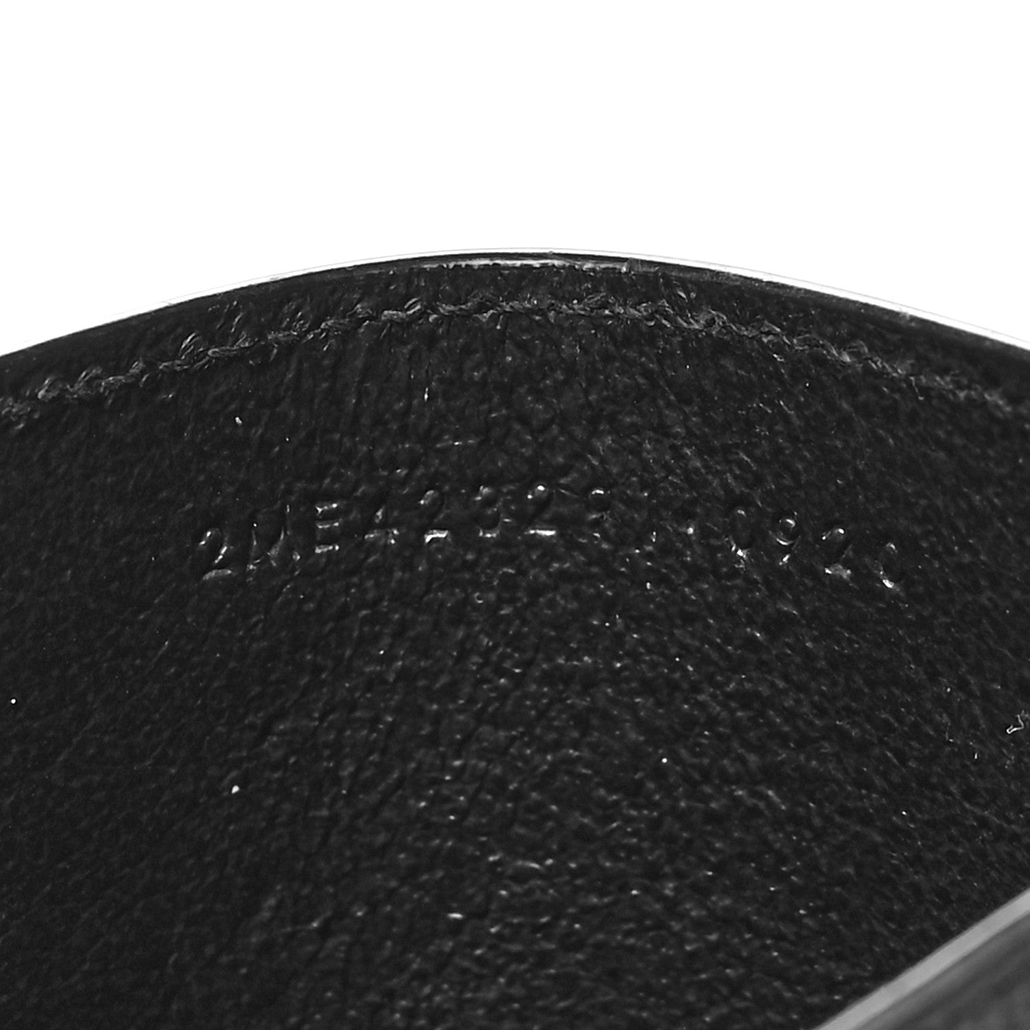Saint Laurent Grain De Poudre Matelasse Chevron Monogram Credit Card Case Black 7 of 9