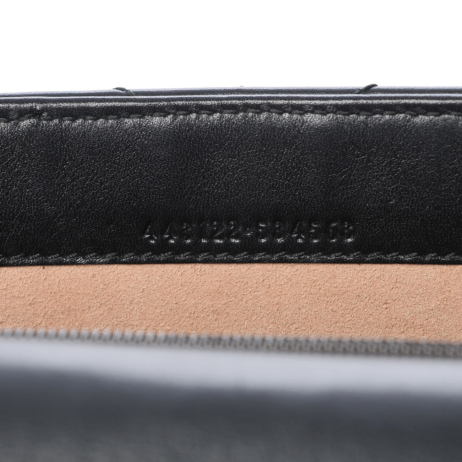 Gucci Calfskin Matelasse Mini GG Marmont Chain Wallet Black 6 of 9