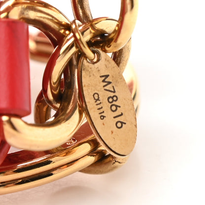 Louis Vuitton Monogram Tassel Bag Charm Red 5 of 6