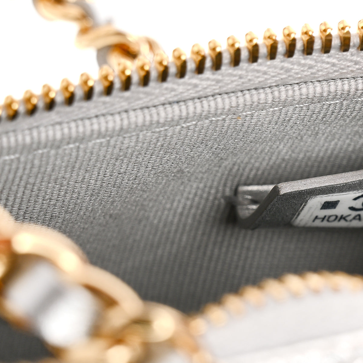 Chanel Metallic Caviar Quilted Barrel Clutch With Chain Silver 7 of 10