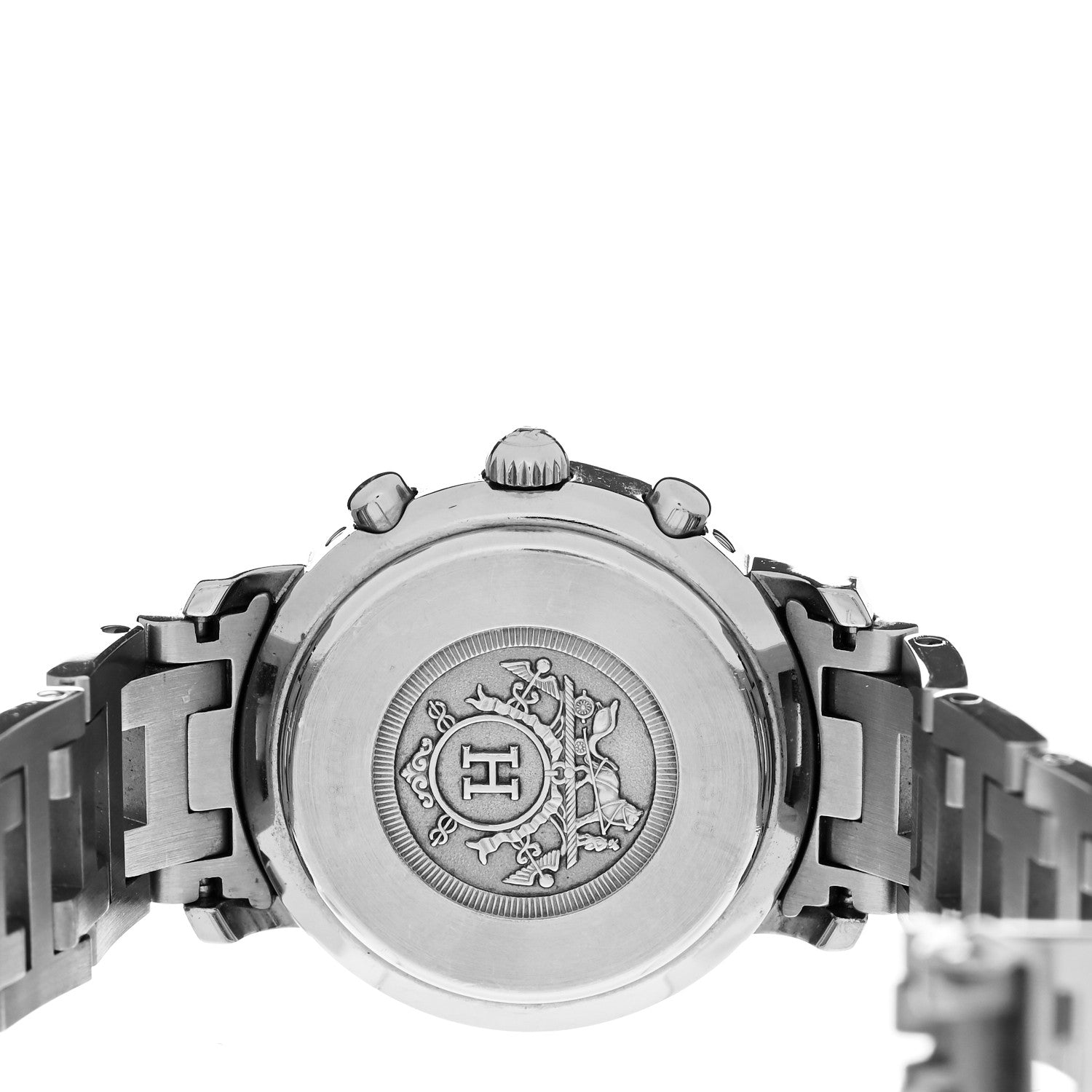 Hermes Stainless Steel 31mm Clipper Chronograph Quartz Watch 4 of 4