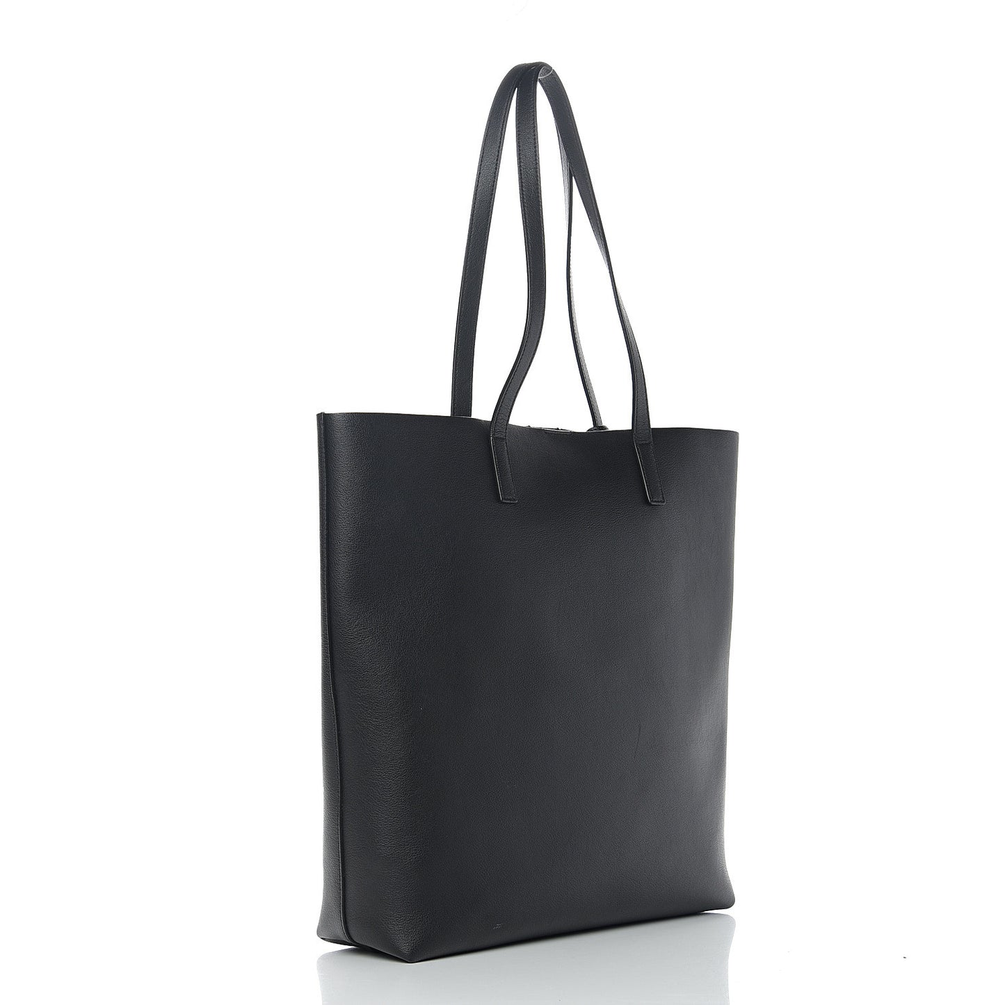 Calfskin Medium Shopping Tote Black