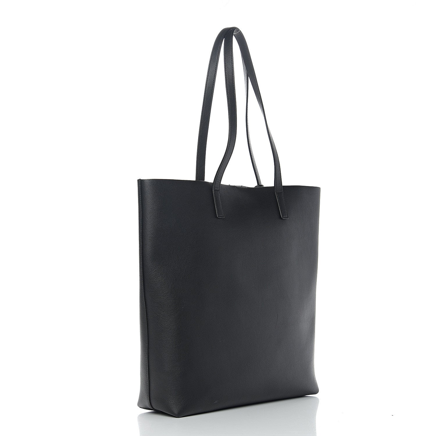 Saint Laurent Calfskin Medium Shopping Tote Black 2 of 9