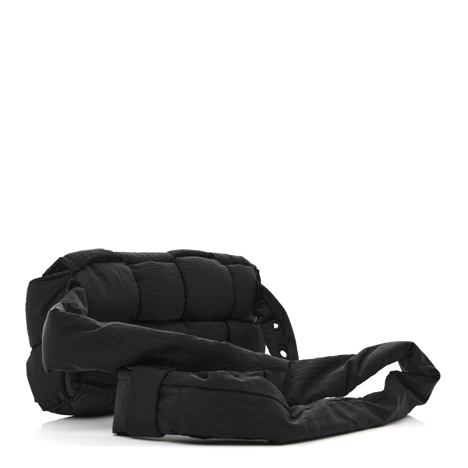 Bottega Veneta Nylon Intrecciato Padded Tech Mini Cassette Belt Bag Black 3 of 9