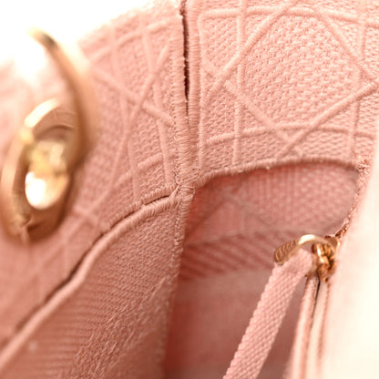 Christian Dior Canvas Embroidered Cannage Medium Lady D-Lite Pink 14 of 15
