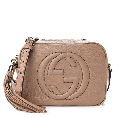 Gucci Pebbled Calfskin Small Soho Disco Bag Rose Beige 1 of 10