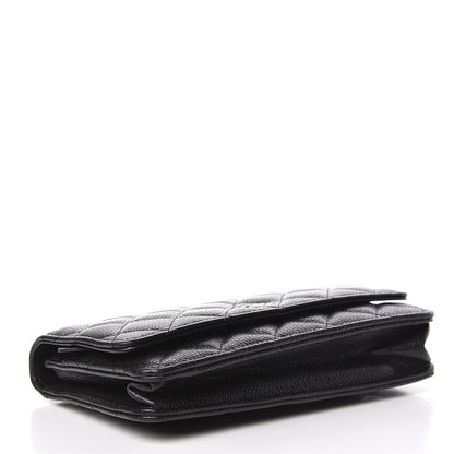 Chanel Caviar Quilted Wallet On Chain WOC Black 4 of 12