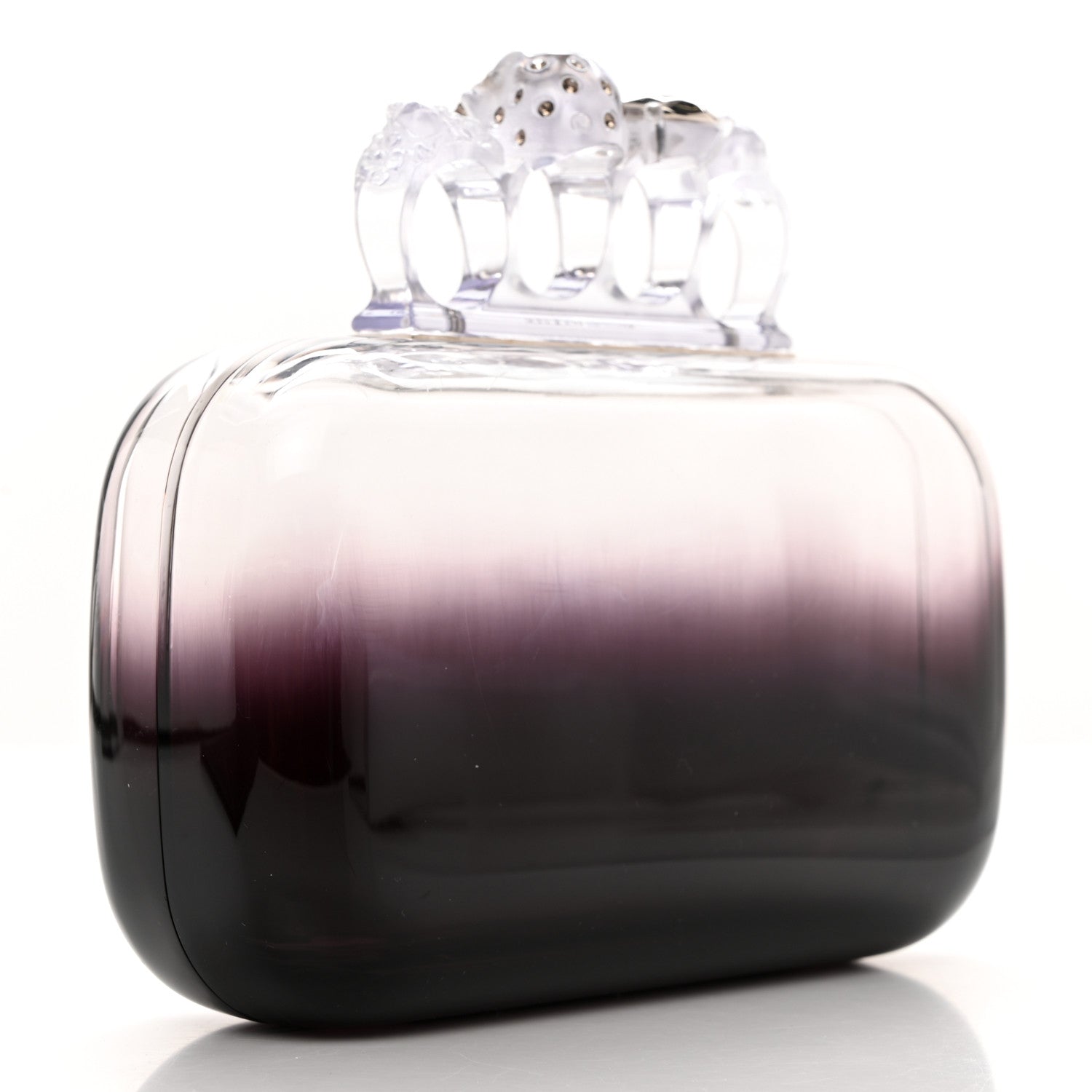 Alexander McQueen Resin Knuckle Clutch Ombre 3 of 9