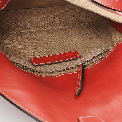 Burberry Canvas House Check Small Henham Crossbody Red 5 of 10