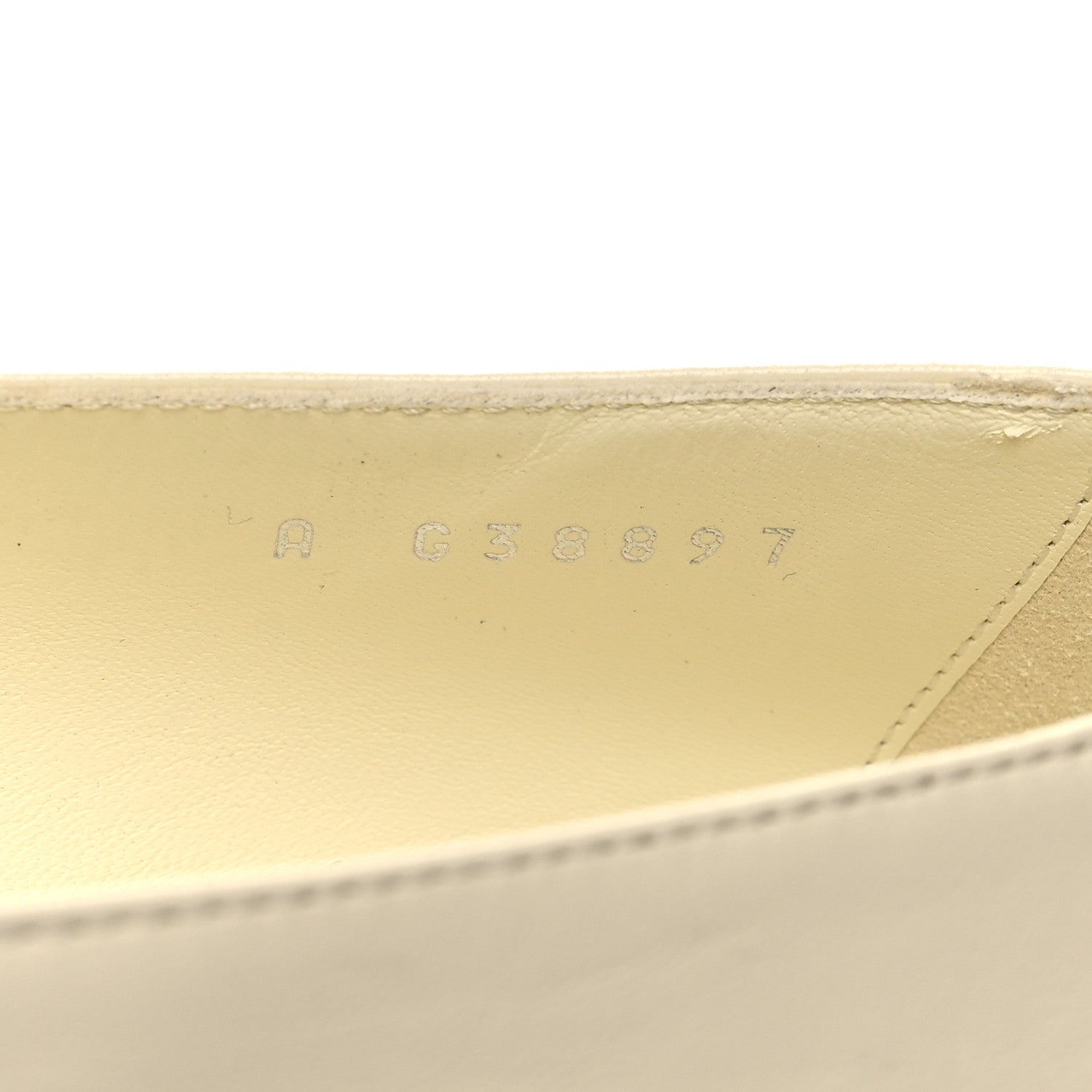 Chanel Lambskin Crystal Cap Toe CC Flats 39.5 Ivory Black 6 of 9