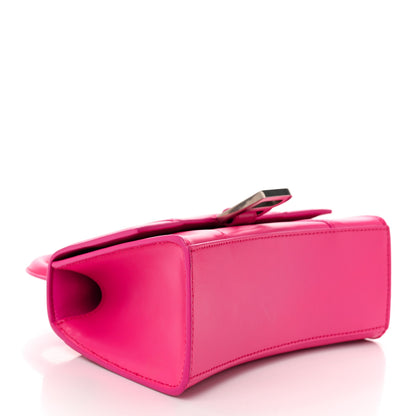 Balenciaga Shiny Box Calfskin Hourglass Top Handle Bag XS Acid Fuchsia 4 of 10