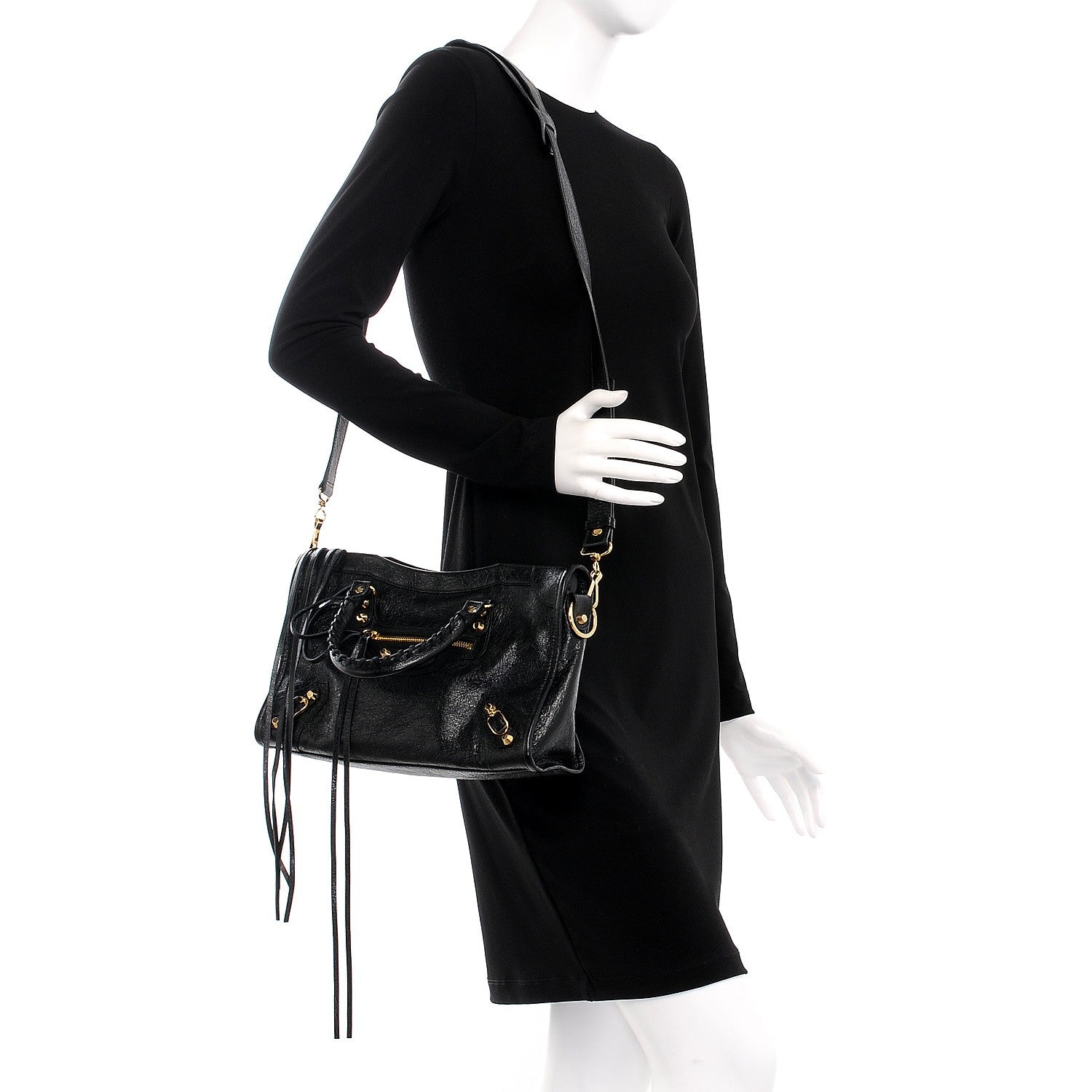 Balenciaga Agneau Classic Gold Hardware S City Black 2 of 8