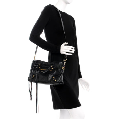 Balenciaga Agneau Classic Gold Hardware S City Black 2 of 8